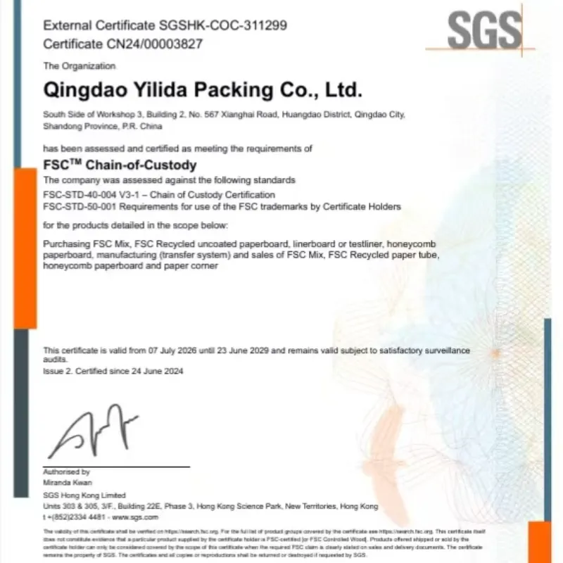 Компания Qingdao Yilida Packaging провела специальное обучение по системе управления цепочками поставок и спроса FSC.