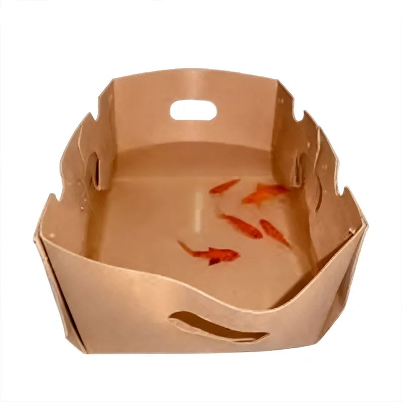 Картонные коробки с воском для морепродуктов